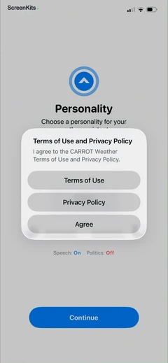 CARROT Weather- Alerts & Radar mobile app UI screen 8