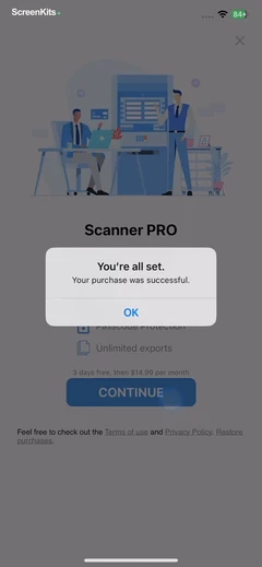 PDF & Document Scanner. mobile app UI screen 7