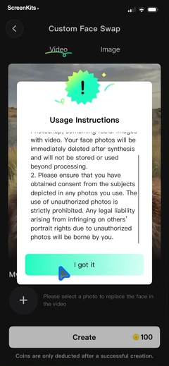 guma-ai-photo-video-editor mobile app UI screen 8