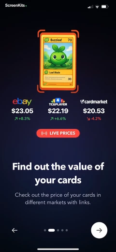Snapdex- Card Value Scanner mobile app UI screen 5