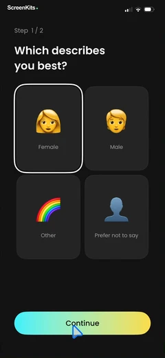 rizo-ai-viral-video-generator mobile app UI screen 8