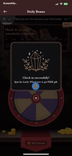 Pocket Insight Psychic Reading mobile app UI screen 12