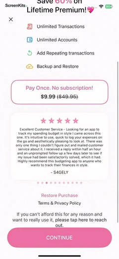 Fleur - Budget Planner App mobile app UI screen 8
