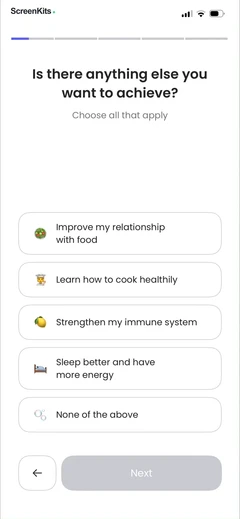 Calorie Counter by Numify mobile app UI screen 11