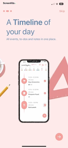 Structured- Daily Planner Todo mobile app UI screen 7