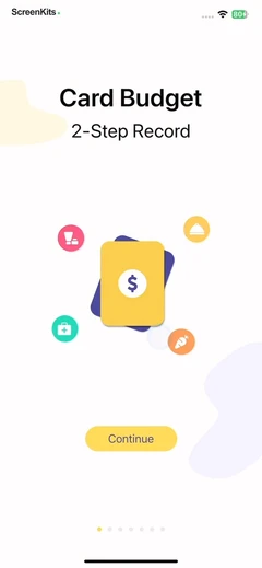 Budget app - spending tracker mobile app UI screen 4
