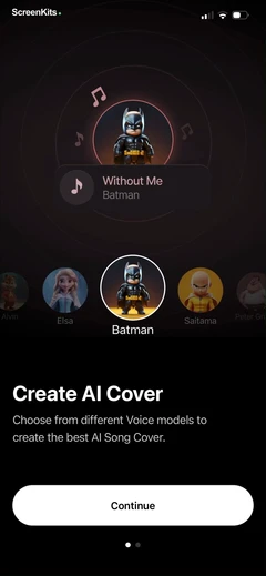 MyTunes - AI Music Generator mobile app UI screen 6