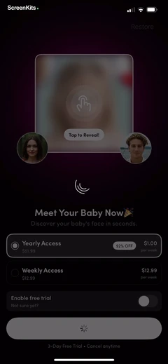 AI Baby Generator: Face Maker paywalls UI screen 12