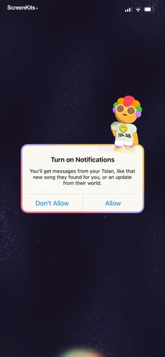 tolan-alien-best-friend permissions UI screen 12