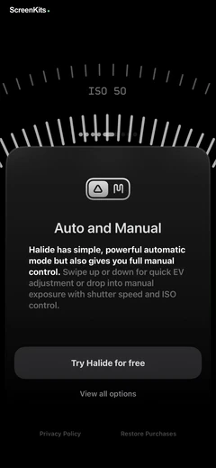 Halide Mark III - Pro Camera mobile app UI screen 10