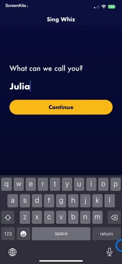 Vocal Range Finder - Sing Whiz mobile app UI screen 3