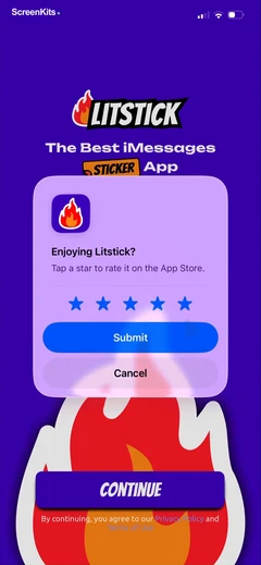 Litstick - Best Stickers App mobile app UI screen 7