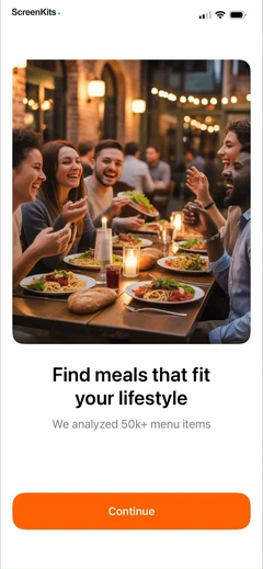leanbites-healthy-dining mobile app UI screen 3