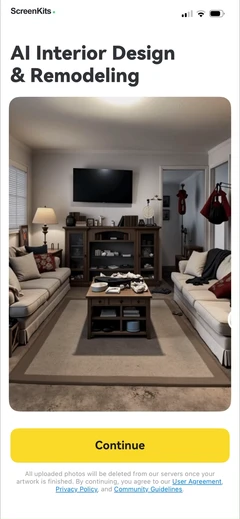 AI Home Design- Interior DecAI mobile app UI screen 4