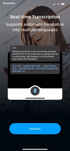 iTranscribe - Audio to Text onboarding UI screen 9