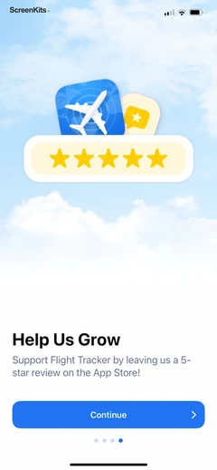 Flight Tracker + mobile app UI screen 7