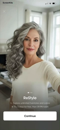 ReStyle - AI Hairstyle Try On paywalls UI screen 7