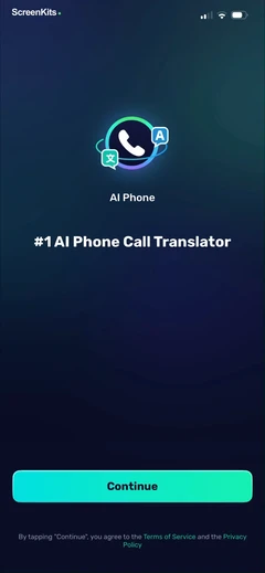 AI Phone-Call&Voice Translator mobile app UI screen 6
