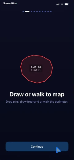 map-area-calculator-marea mobile app UI screen 3