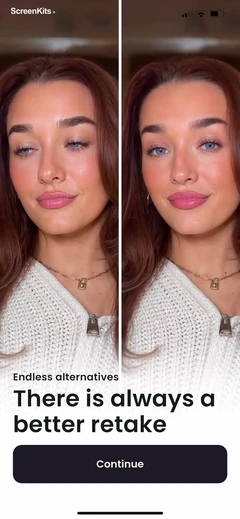 Retake AI Face & Selfie Editor mobile app UI screen 12