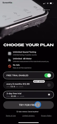 Clear Wave paywalls UI screen 9