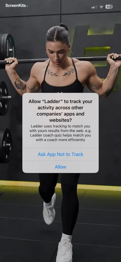 LADDER Strength Training Plans permissions UI screen 3