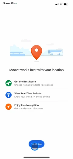 Moovit- Bus & Transit Tracker mobile app UI screen 3