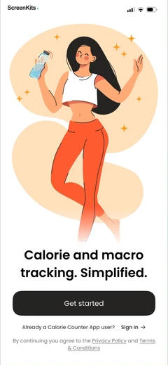 Calorie Counter by Numify mobile app UI screen 4