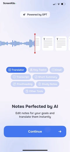 FoxNote mobile app UI screen 6