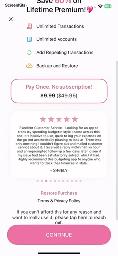 Fleur - Budget Planner App mobile app UI screen 7