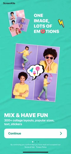 Photo Collage - Collageable mobile app UI screen 4