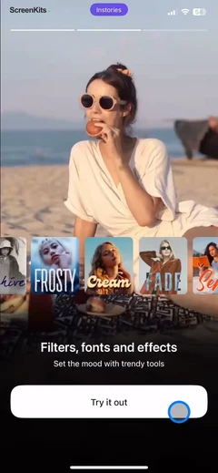 Instories- AI Photo & Video mobile app UI screen 12