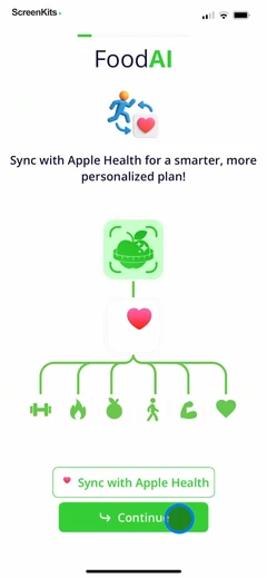 Food AI mobile app UI screen 8