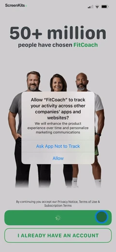 Home Fitness Coach- FitCoach permissions UI screen 6
