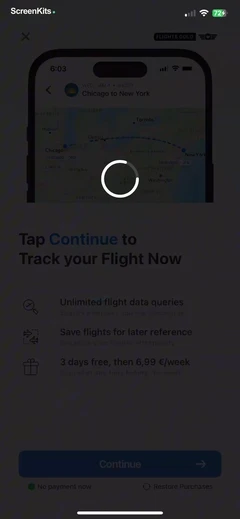 Track My Flight Now mobile app UI screen 10