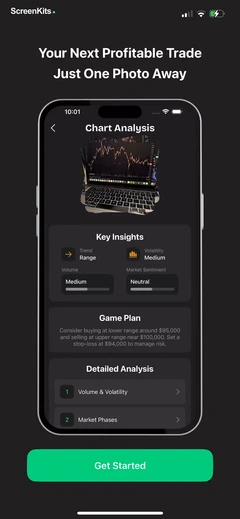 Trade AI- Chart AI Analysis mobile app UI screen 3