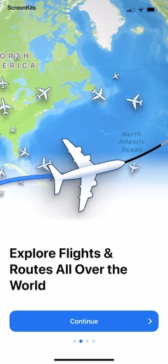 Flight Tracker + mobile app UI screen 4
