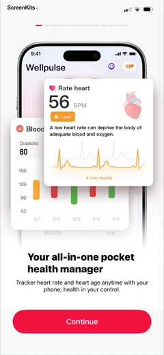 wellpulse-heart-health-tracker mobile app UI screen 7