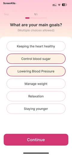 Blood Pressure-Monitor Tracker mobile app UI screen 11