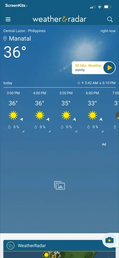 Weather & Radar mobile app UI screen 10