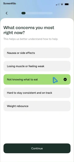 glowise-glp-1-tracker-diary mobile app UI screen 11