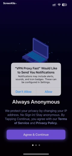 VPN Proxy Fast - Super VPN mobile app UI screen 5