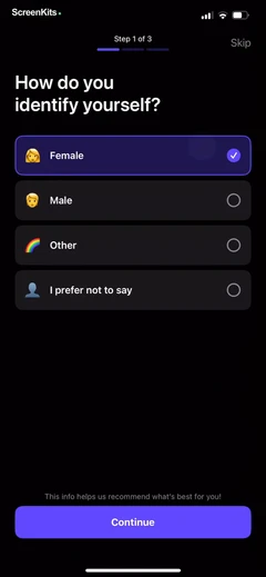 Cosplay- Future Baby Generator mobile app UI screen 8