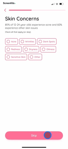 Glam Up - Perfect Your Look mobile app UI screen 11