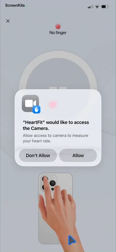 HeartFit - Heart Rate Monitor mobile app UI screen 10