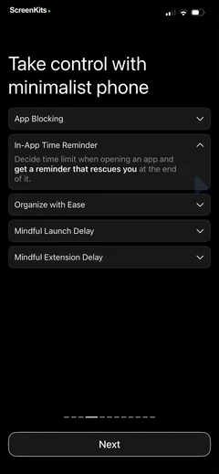 minimalist phone ® Block Apps mobile app UI screen 12