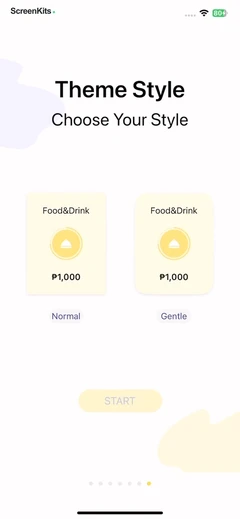 Budget app - spending tracker mobile app UI screen 11