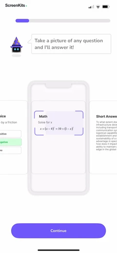 Quizard AI- Homework Helper mobile app UI screen 6