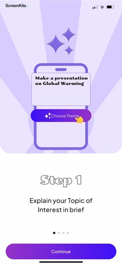 PPT AI- Presentation Maker App mobile app UI screen 6