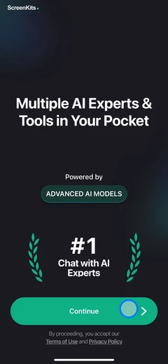 AI Expert mobile app UI screen 5